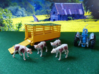 58 Farm Beast Carrier Trailer with calves