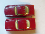 222 Renault Floride in red with lemon interior and shaped wheels