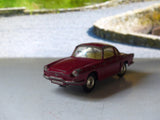 222 Renault Floride in red with lemon interior and shaped wheels