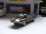 307 Jaguar E-type in metallic dark grey with black roof