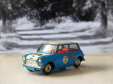 227 Morris Mini Cooper blue / white, red interior (1)