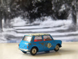 227 Morris Mini Cooper blue / white, red interior (1)