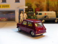 226 Morris Mini-Minor in maroon *rare with shaped wheels*