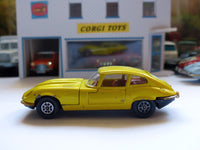 374 Jaguar E Type 5.3 litre in metallic lime-yellow