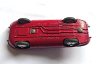 307 Jaguar E type in plum red with black hard top
